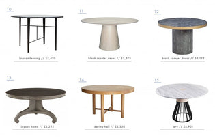  Emily Henderson Blog: A ROUNDUP OF 126 DINING TABLES FOR EVERY STYLE AND SPACE