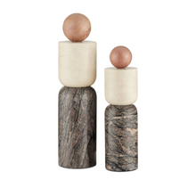  Natura Marble Objects Set of 2