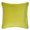 Lime Velvet Reversible Pillow