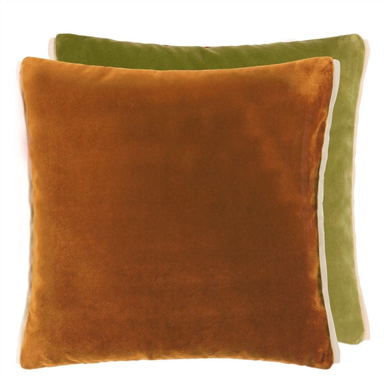 Ochre Green Reversible Pillow