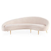 Ether Curved Blush Sofa