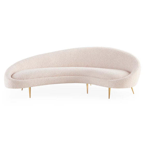 Ether Curved Blush Sofa