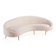  Ether Curved Blush Sofa