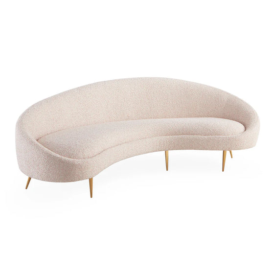 Ether Curved Blush Sofa