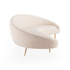 Ether Curved Blush Sofa