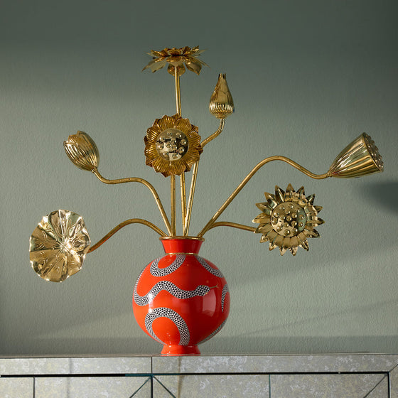 Brass Flower Bouquet