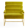 Pear Channeled Goldfinger Lounge Chair