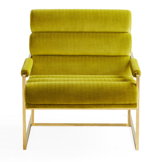 Pear Channeled Goldfinger Lounge Chair