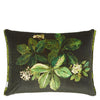 Olive Floral Reversible Pillow