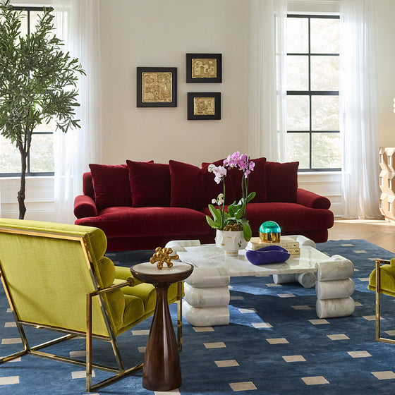 Pear Channeled Goldfinger Lounge Chair