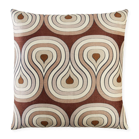 Milano Champagne Concentric Loops Pillow