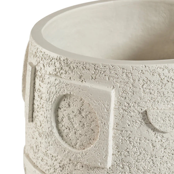 puzzle planter pot Osaka Puzzle Concrete Planter – Black Rooster Decor