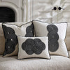Pompidou B&W Loops Circles Pillow