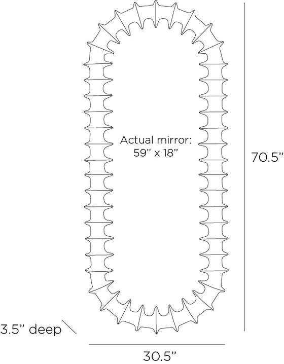 Ripple Floor Mirror