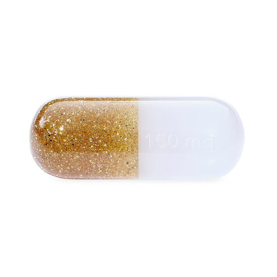 Gold Acrylic Pill Collection