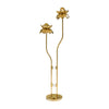 Brass Floral Floor Lamp