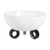 Mustique Black & White Disc Bowl