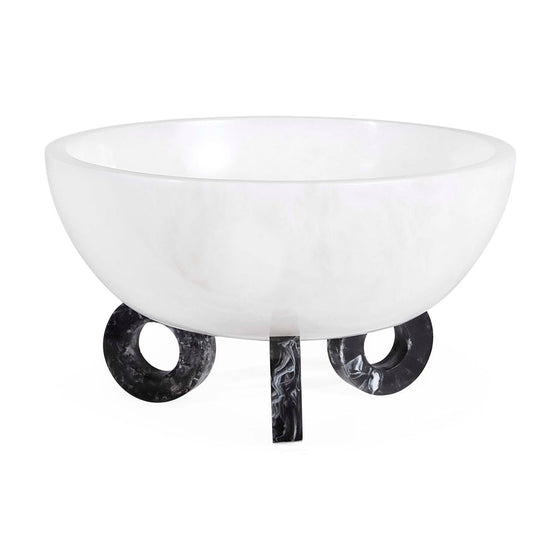 Mustique Black & White Disc Bowl