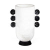 Mustique Black & White Disc Urn