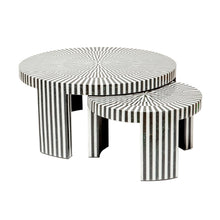  B&W Marble Nesting Tables - Black Rooster Decor