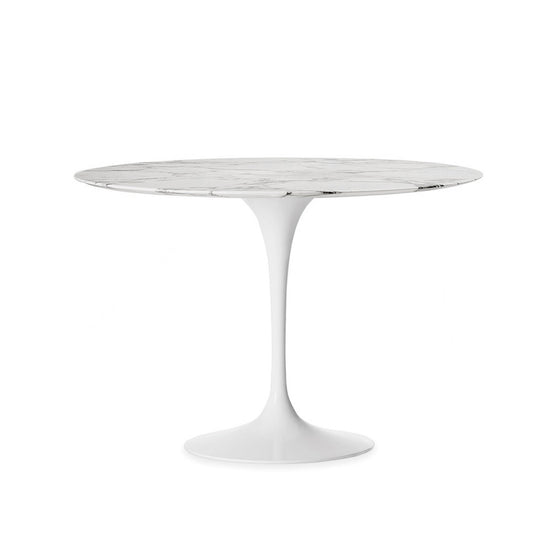 Round Marble Top Tulip Dining Table