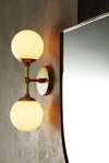 Double Brass Sconce