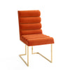 Channeled Goldfinger Dining Chair