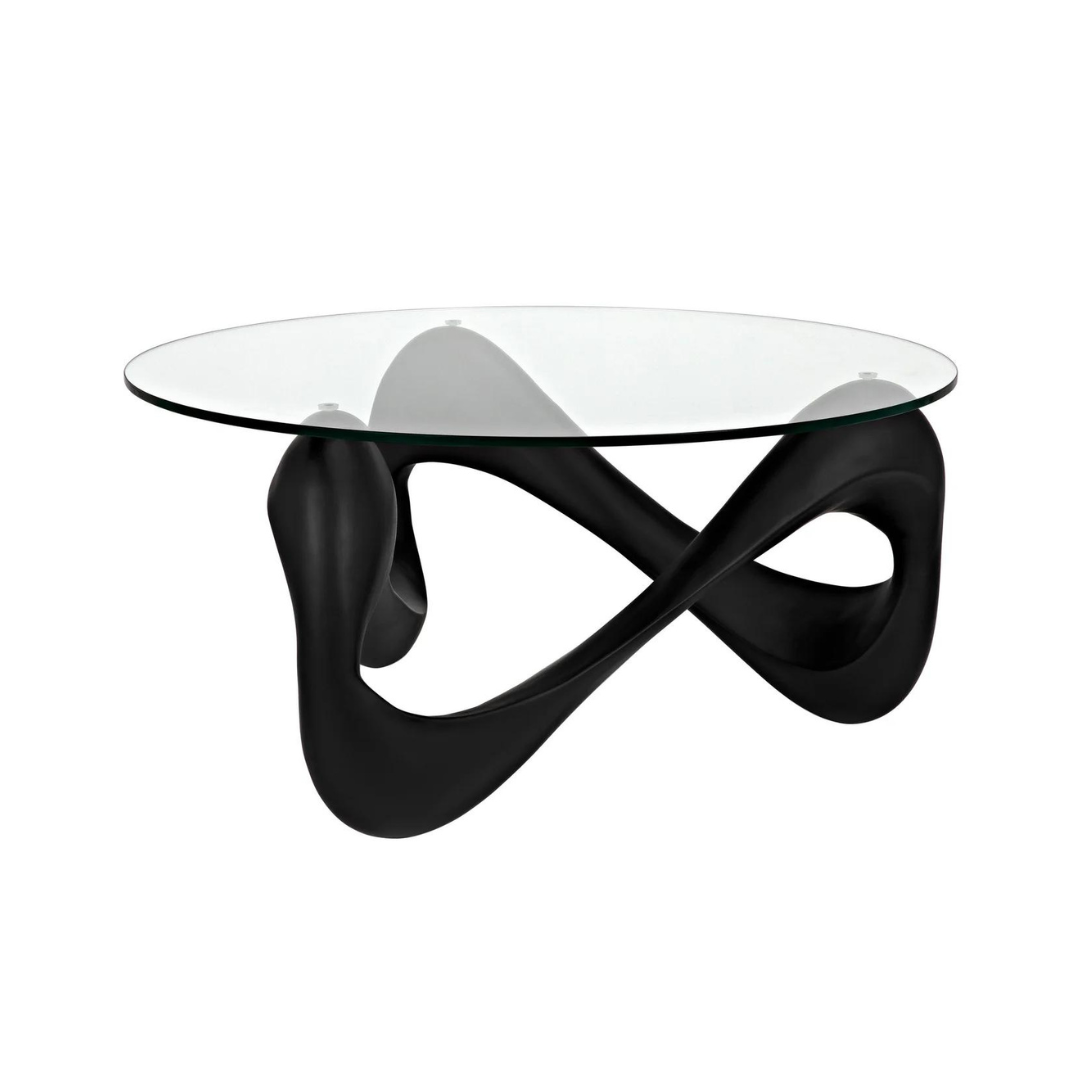 Infinity Coffee Table Black Rooster Decor