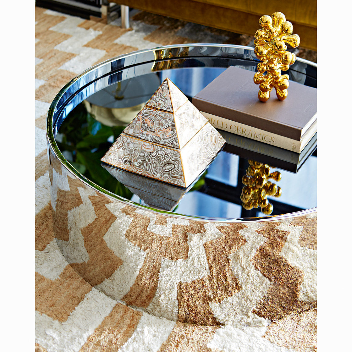 Reflective Coffee Table – Black Rooster Decor