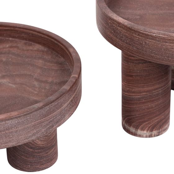 Jidenna  Rust Marble Bowls Set