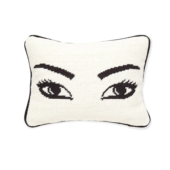 Eyes Needlepoint Pillow