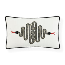  Snake Embroidered Pillow